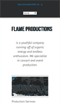 Mobile Screenshot of flameproduction.com